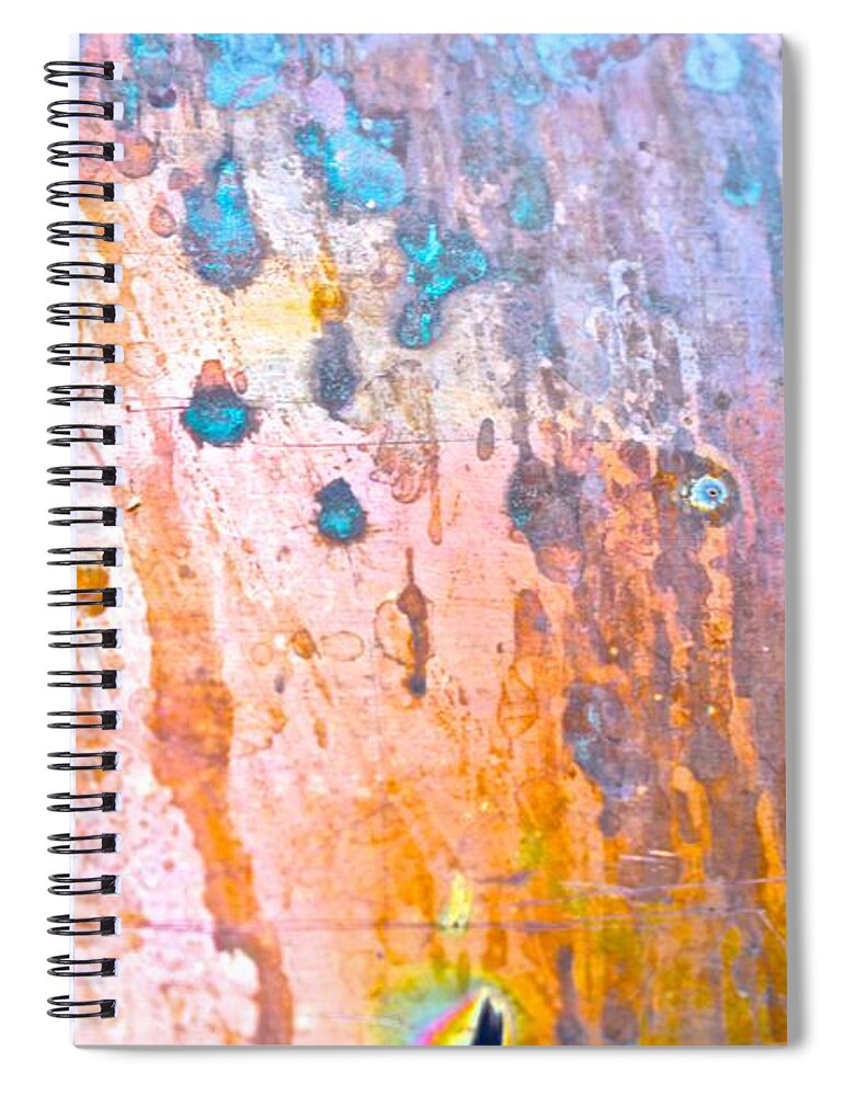 Rainbow Spiral Notebook featuring the photograph Iridescence by Melisa Elliott