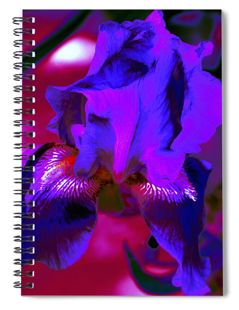  Spiral Notebook featuring the photograph Iris Splender by M Diane Bonaparte