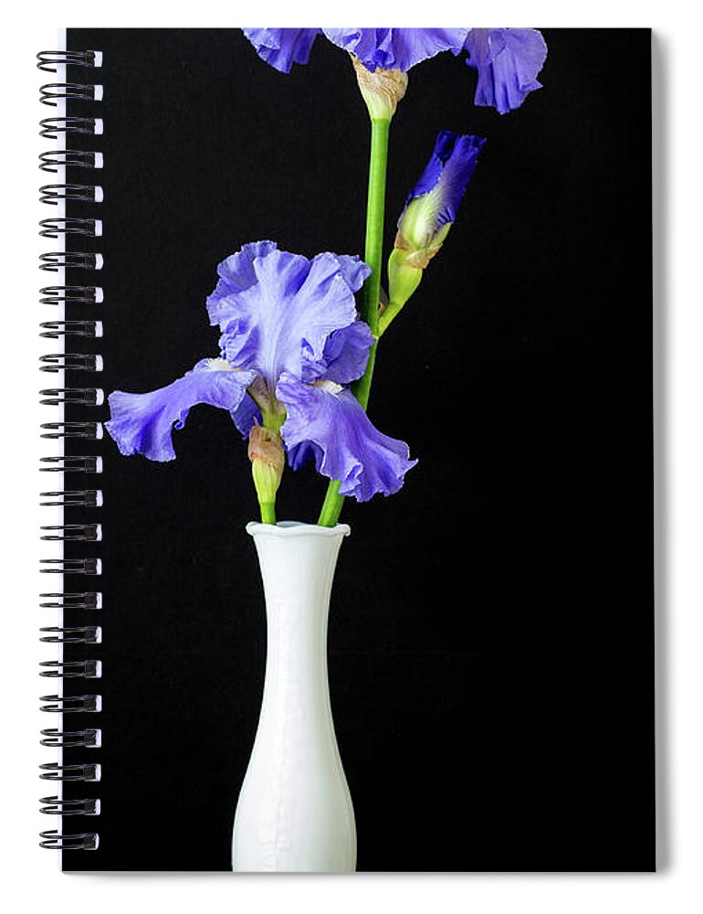 Still Life Spiral Notebook featuring the photograph Iris by Thomas Whitehurst