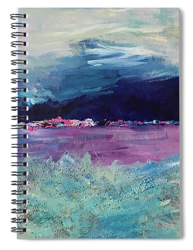Okanagan Valley Spiral Notebook featuring the painting Irreplaceable by Sherry Harradence