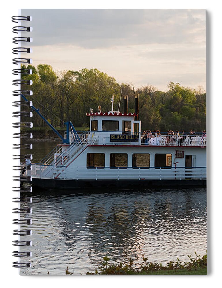 Island Belle Spiral Notebook featuring the photograph Island Belle Sternwheeler by Holden The Moment