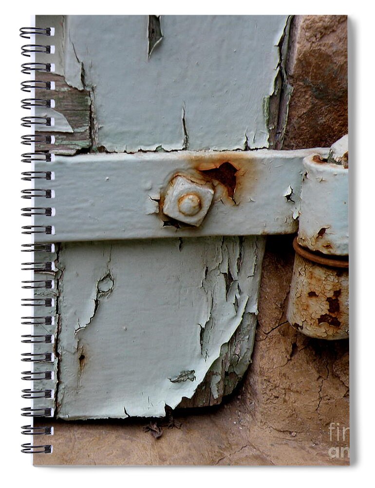 Door Spiral Notebook featuring the photograph It All Hinges On by Lainie Wrightson