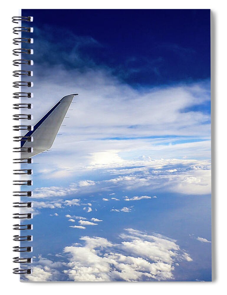 Clouds Spiral Notebook featuring the photograph It Never Grows Old by Phil And Karen Rispin