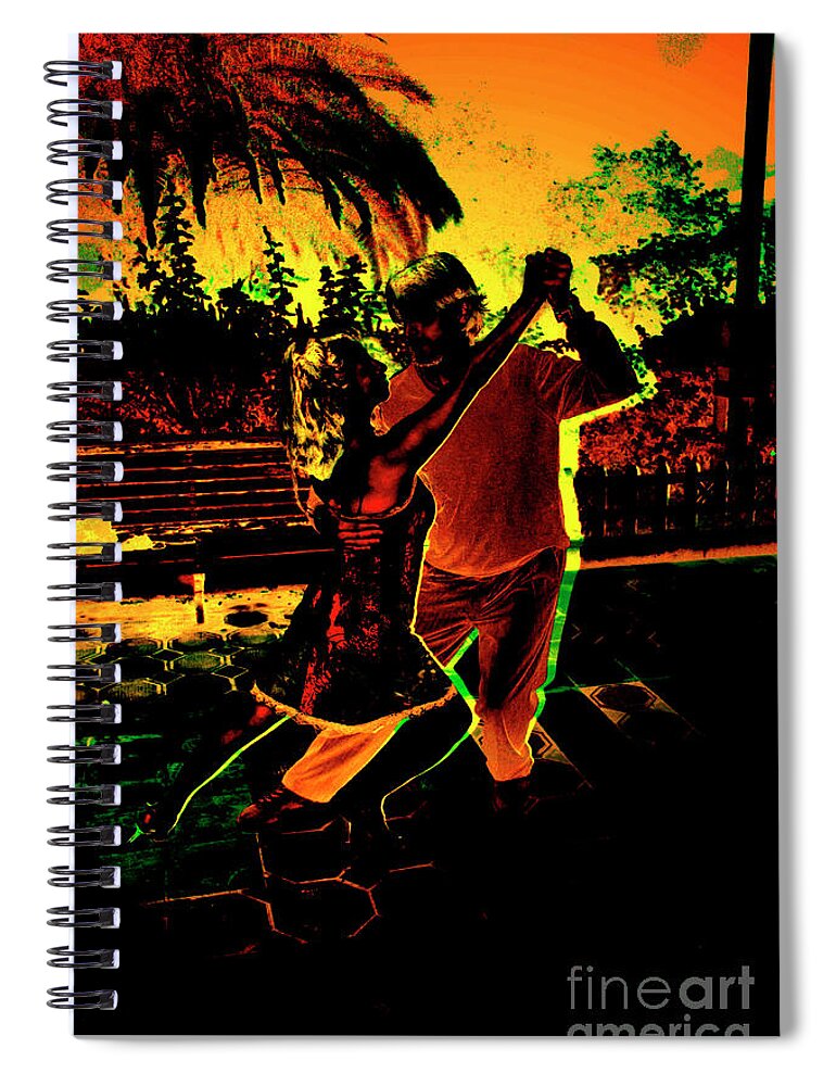 Dance Spiral Notebook featuring the photograph It Takes Two to Tango by Al Bourassa