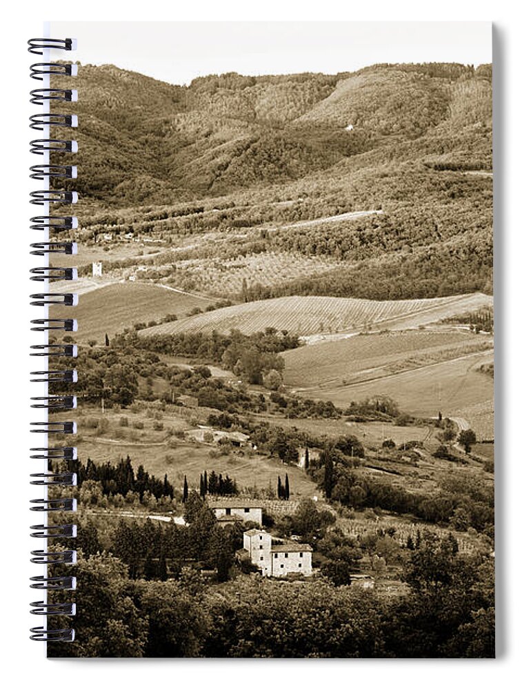 Italy Spiral Notebook featuring the photograph Italy From Above by Marilyn Hunt