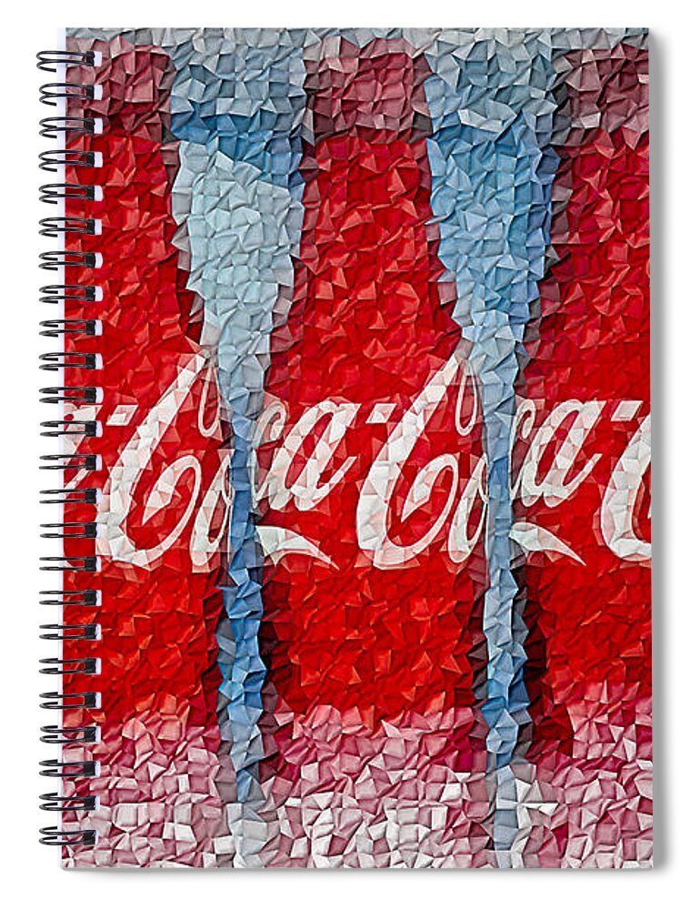 Coke Cola Spiral Notebook featuring the photograph It's The Real Thing by Susan Candelario