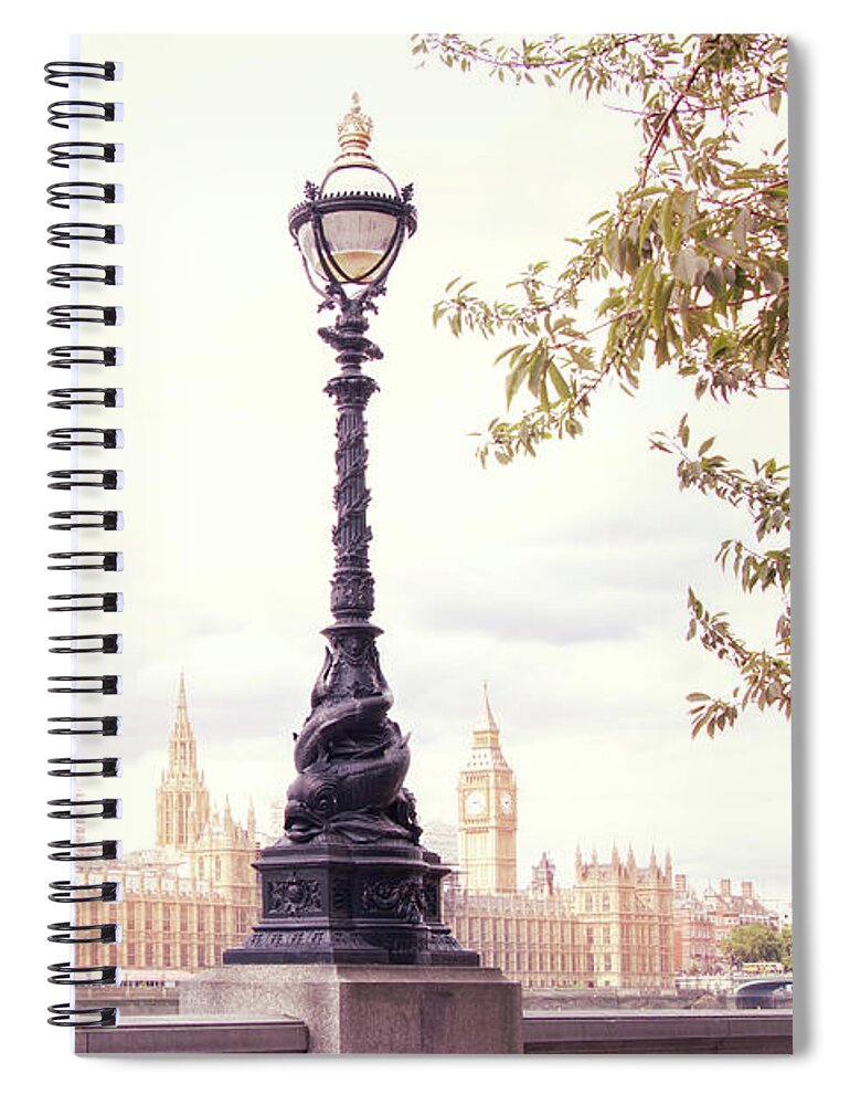 London Spiral Notebook featuring the photograph It's Twenty Past Two by Iryna Goodall