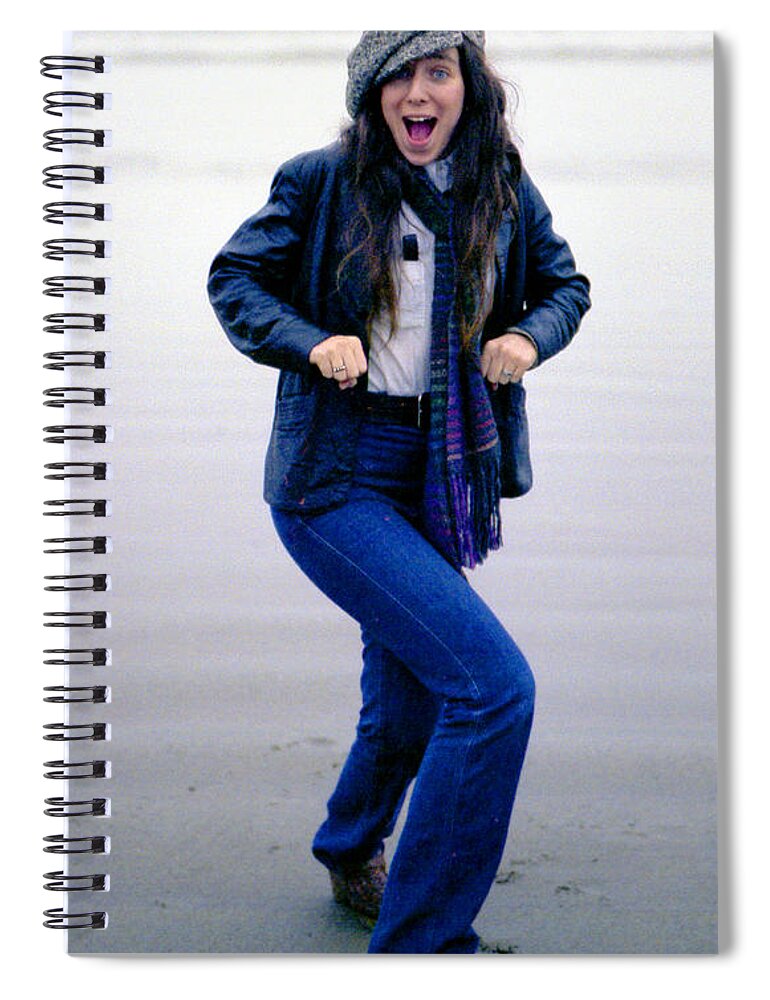 Portrait Spiral Notebook featuring the photograph J. R. by Lee Santa