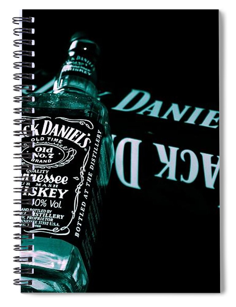 Jack Daniels Spiral Notebook featuring the photograph Jack Daniels by Mariel Mcmeeking