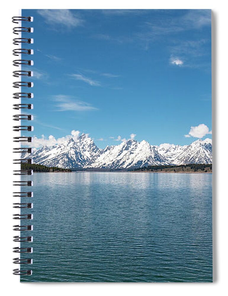 Jackson Lake Spiral Notebook featuring the photograph Jackson Lake 2 by Pam Holdsworth