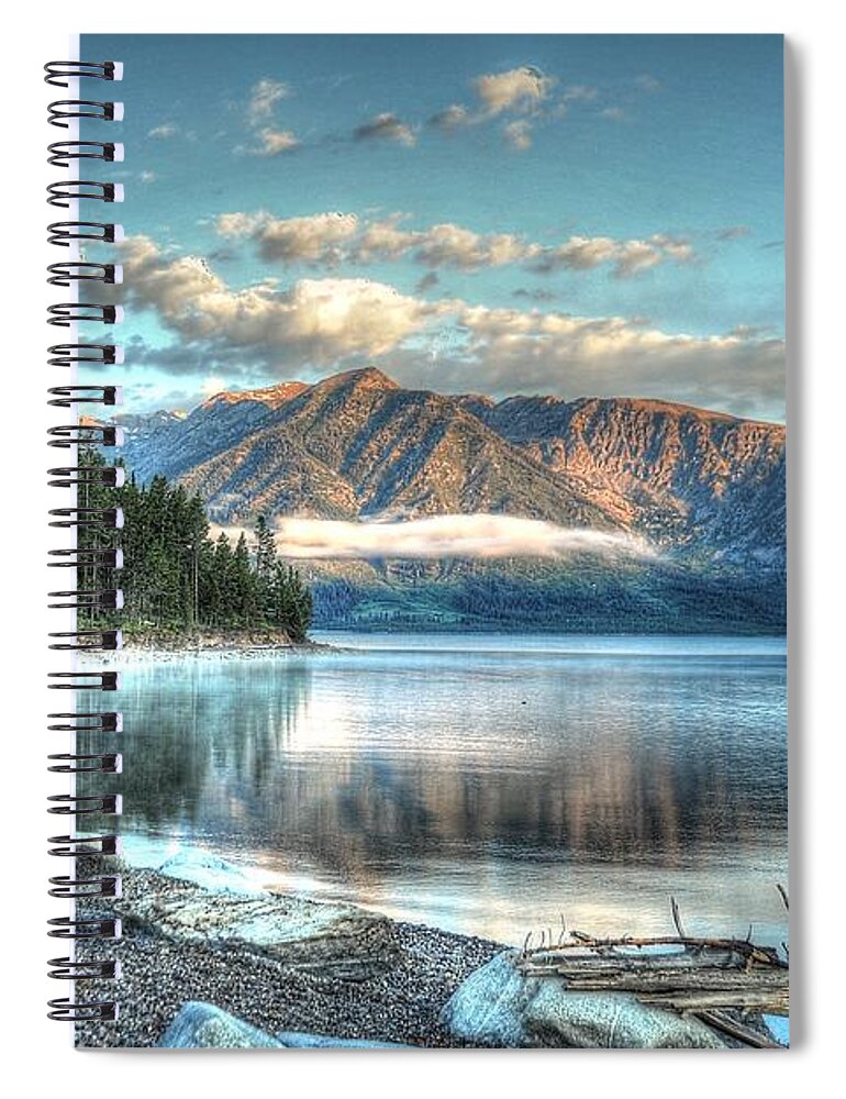 Photograph Spiral Notebook featuring the photograph Jackson Lake by Richard Gehlbach