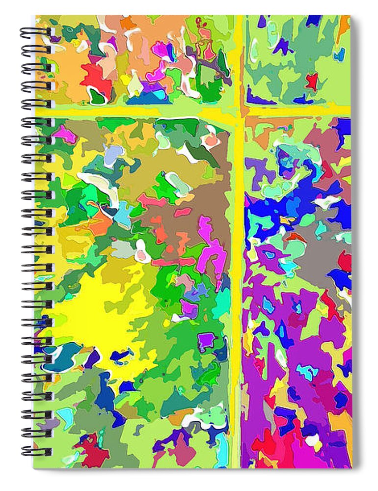 Jesus Spiral Notebook featuring the digital art J'aime 7 by Payet Emmanuel