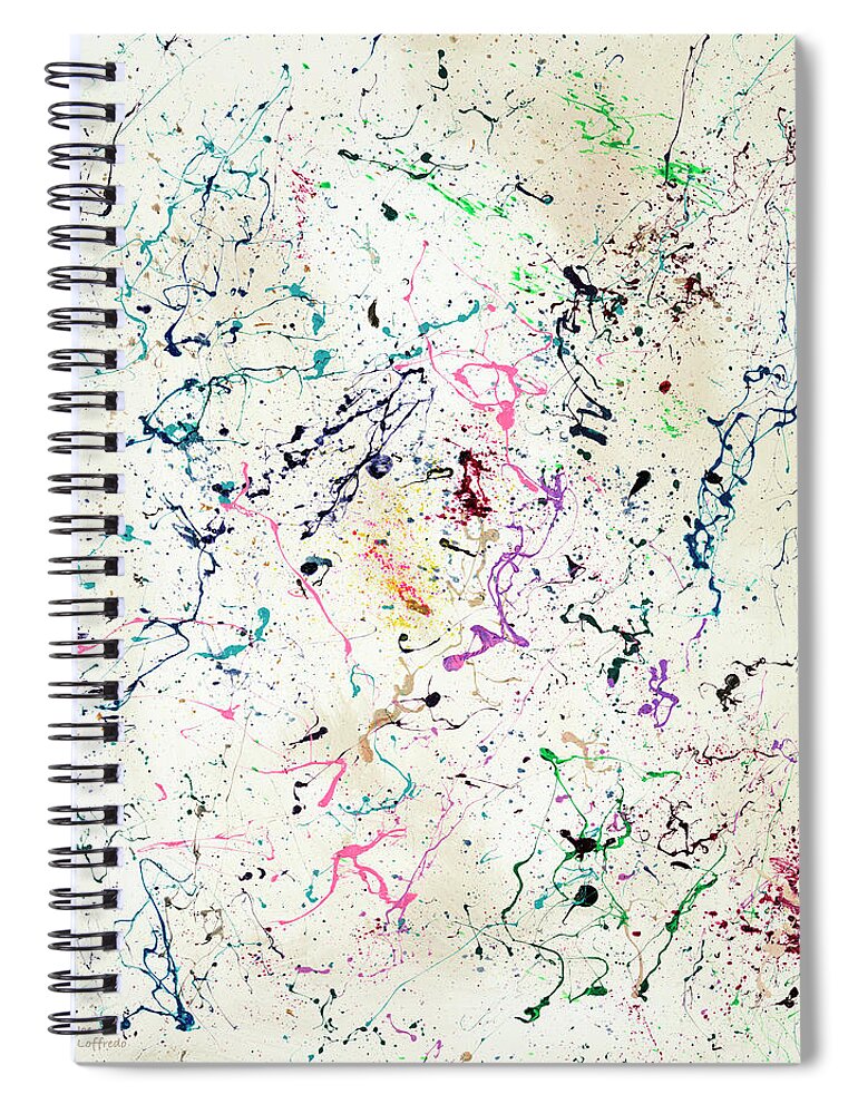 Jawbreaker Spiral Notebook featuring the painting Jawbreaker 90 by Joe Loffredo