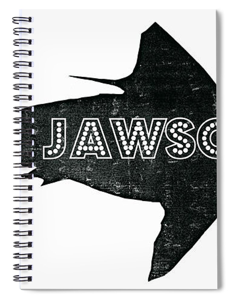 Jawsome Spiral Notebook featuring the digital art Jawsome by Michelle Calkins