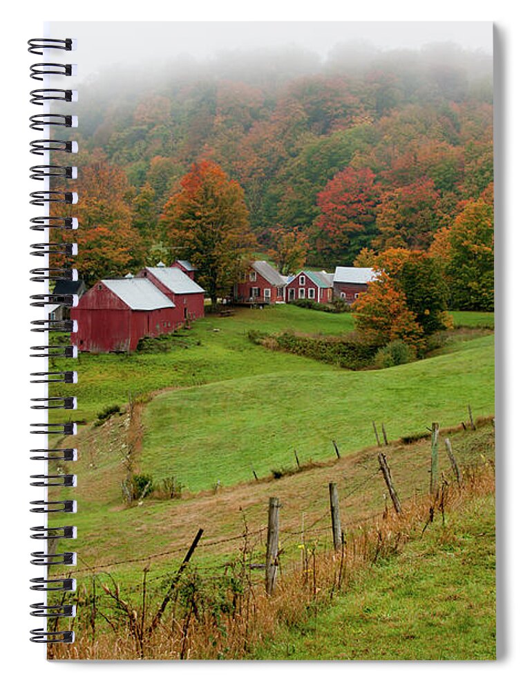 No People Spiral Notebook featuring the photograph Jenne Farm by Brett Pelletier
