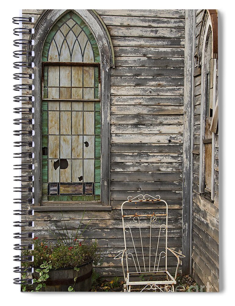 Church Spiral Notebook featuring the photograph Jesus Has Left The Building by Jim Cook