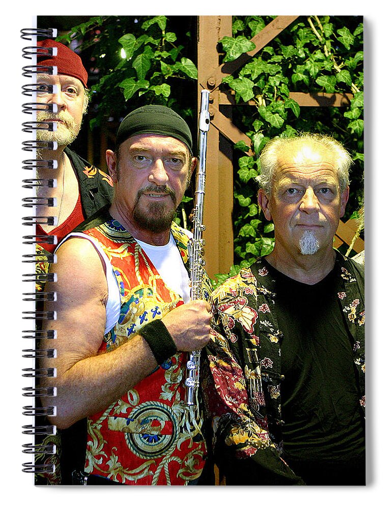 Jethro Tull Spiral Notebook featuring the photograph Jethro Tull by Jackie Russo