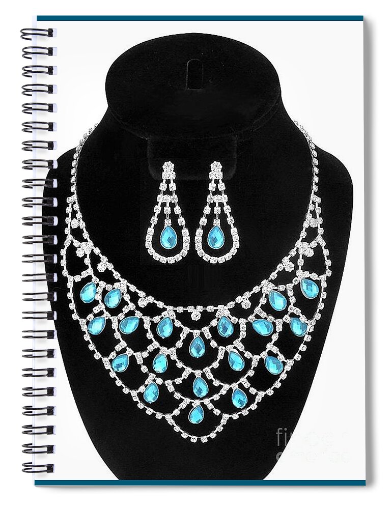 Jewelry Spiral Notebook featuring the mixed media Jewelry 1 by Dcross International