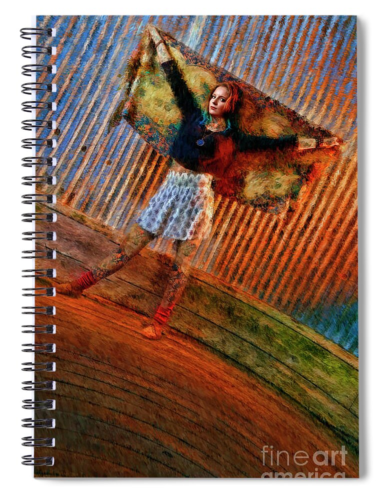  Spiral Notebook featuring the photograph Jill Heron Magical Carpet by Blake Richards