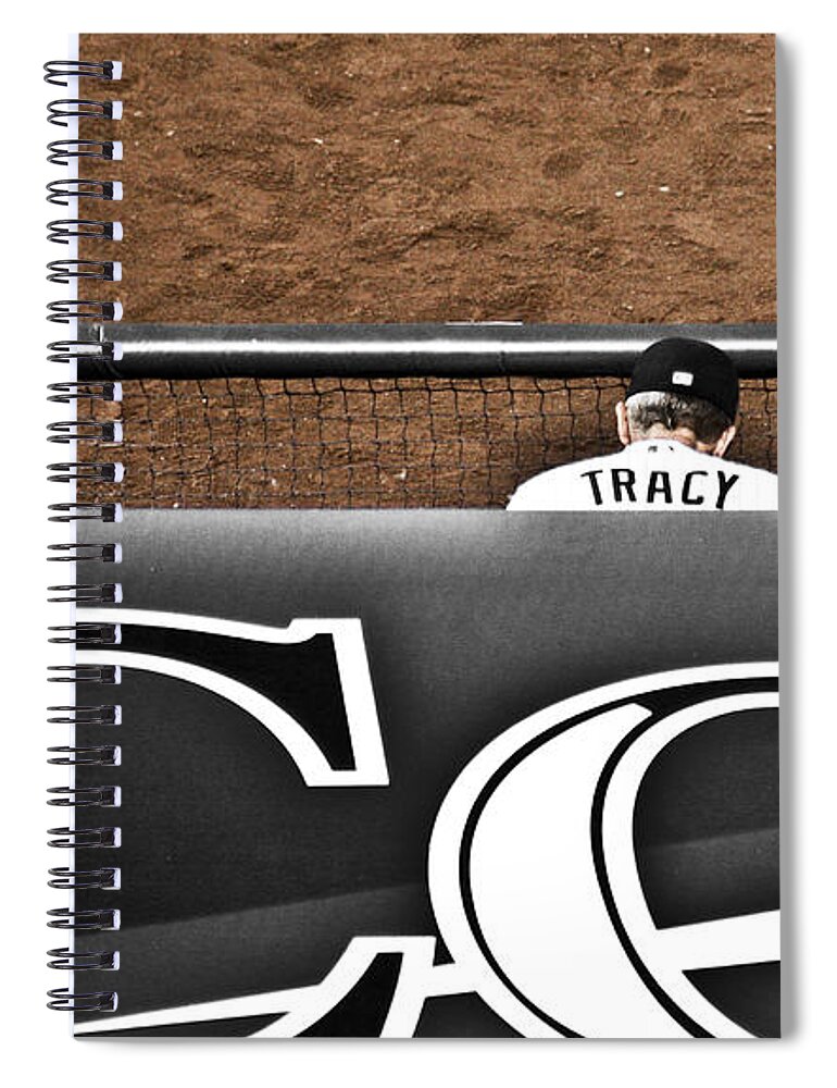 Americana Spiral Notebook featuring the photograph Jim Tracy Rockies Manager by Marilyn Hunt