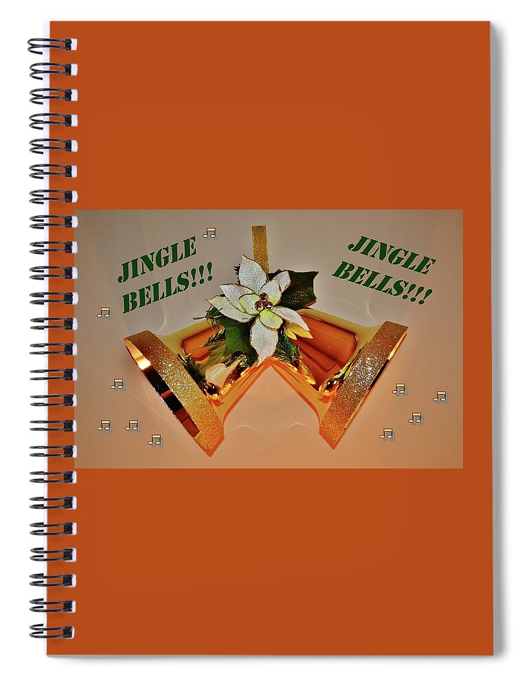 Bells Spiral Notebook featuring the photograph Jingle Bells by Eileen Brymer
