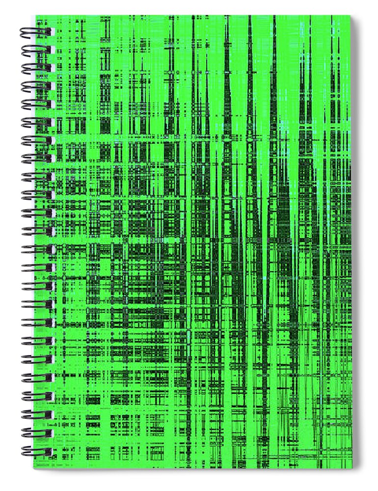 Jo Jo Green Abstract #6689w2 Spiral Notebook featuring the photograph Jo Jo Green Abstract #6689w2 by Tom Janca
