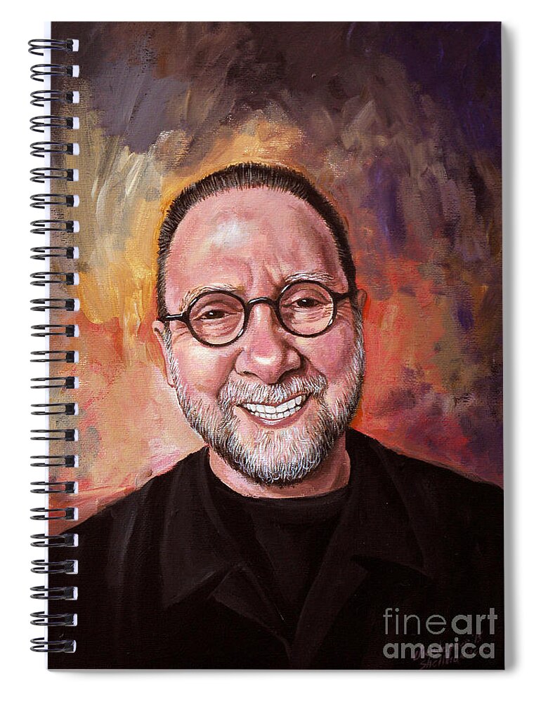 John Beckley Spiral Notebook featuring the painting John Beckley by Christopher Shellhammer
