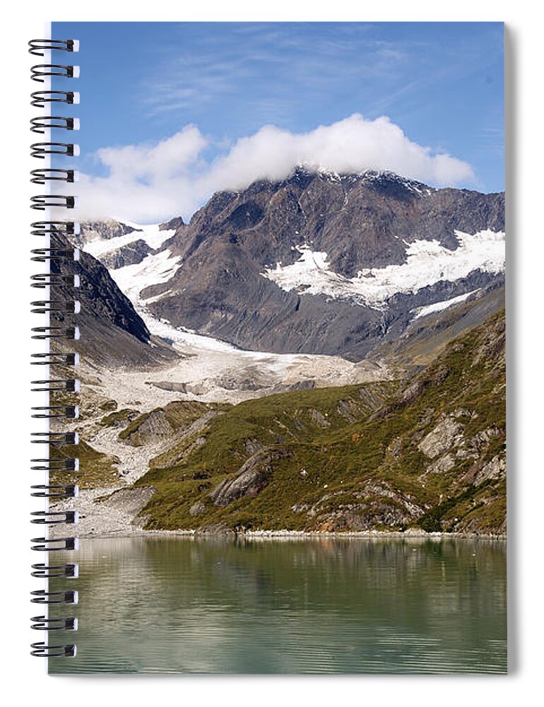 Glacier Spiral Notebook featuring the photograph John Hopkins Glacier 5 by Richard J Cassato
