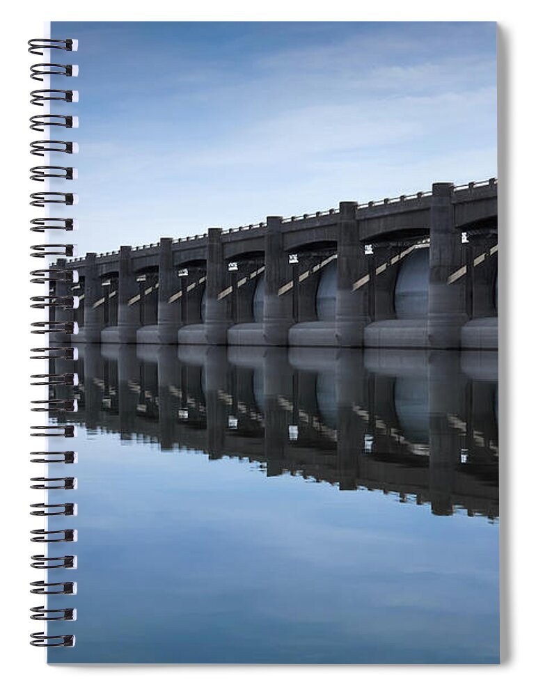 Dam Spiral Notebook featuring the photograph John Martin Dam and Reservoir by Ernest Echols