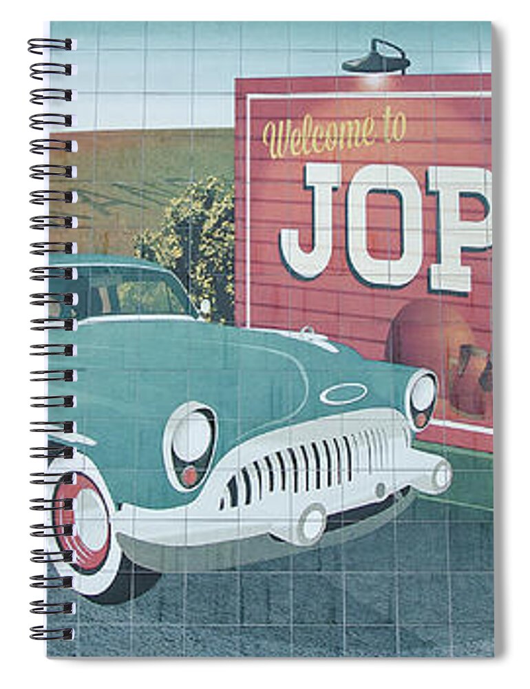 Joplin Route 66 Spiral Notebook featuring the photograph Joplin Route 66 by Susan McMenamin