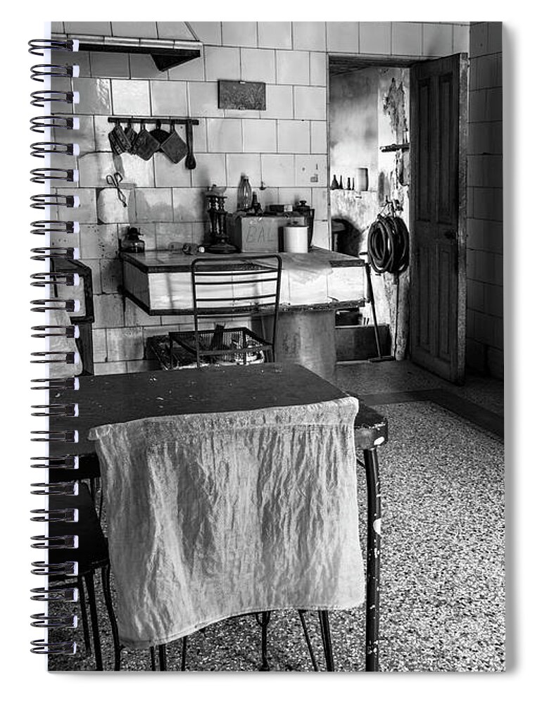Joan Carroll Spiral Notebook featuring the photograph Josie's Kitchen Havana Cuba by Joan Carroll