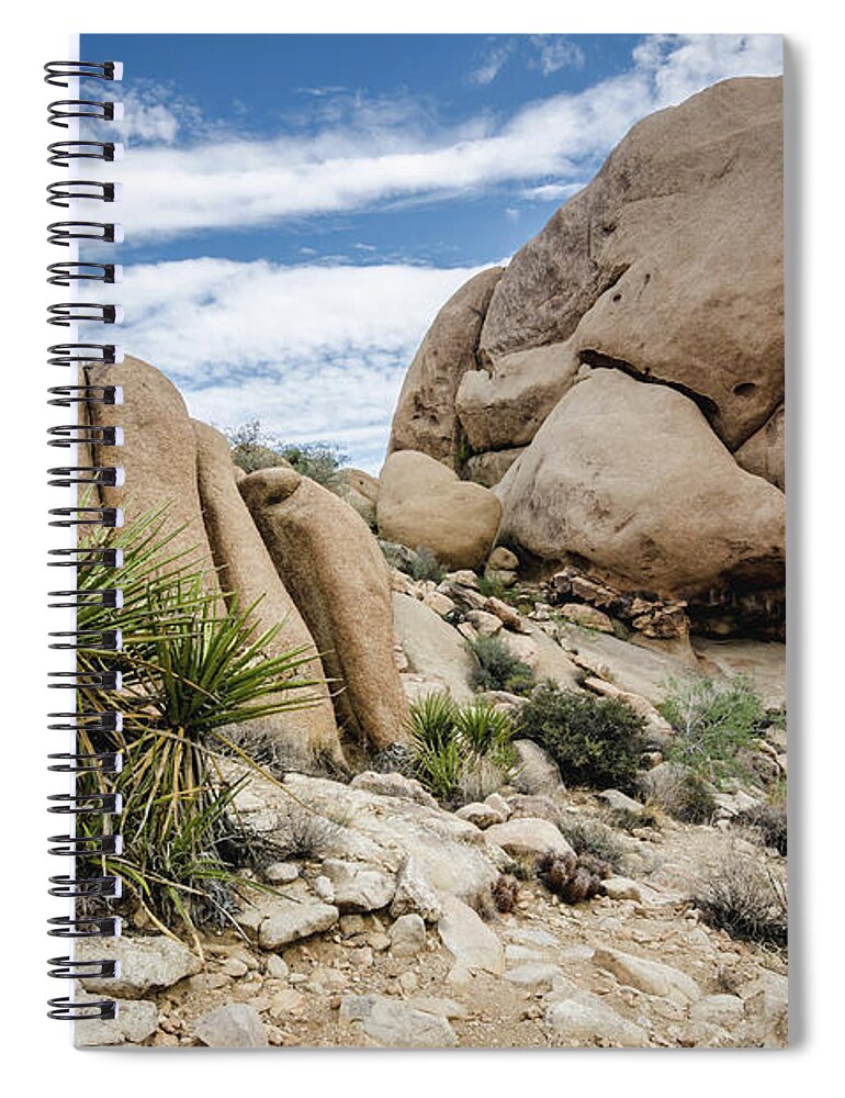 Joshua Tree Spiral Notebook featuring the photograph Jumbo Rocks by Margaret Pitcher