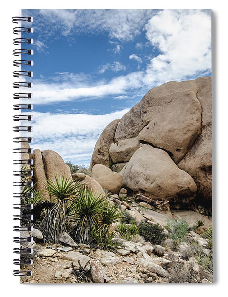 Joshua Tree Spiral Notebook featuring the photograph Jumbo Rocks No.2 by Margaret Pitcher