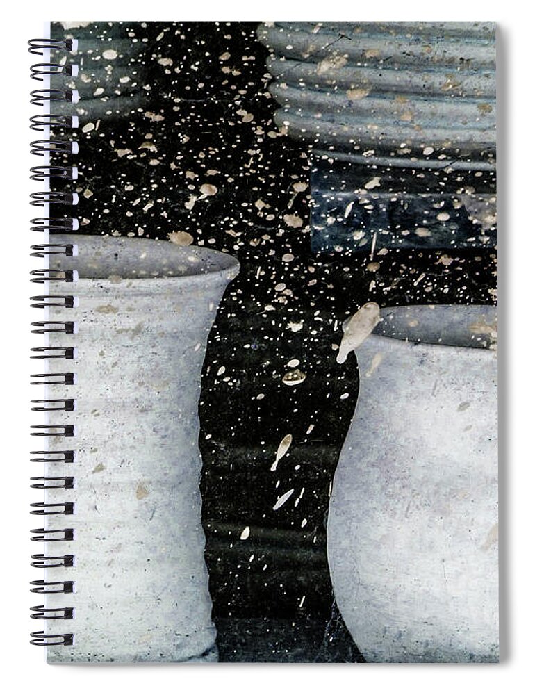 Art Spiral Notebook featuring the photograph Just a Little Too Fast on the Pottery Wheel by Steve Taylor