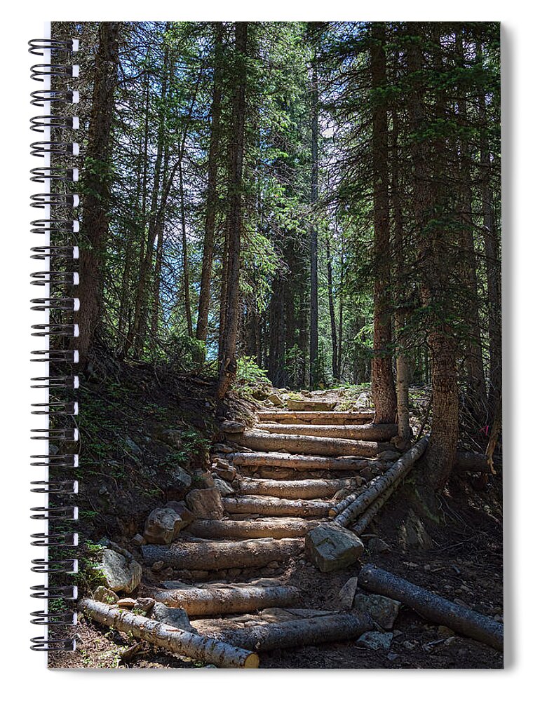 Natural Spiral Notebook featuring the photograph Just Another Stairway To Heaven by James BO Insogna