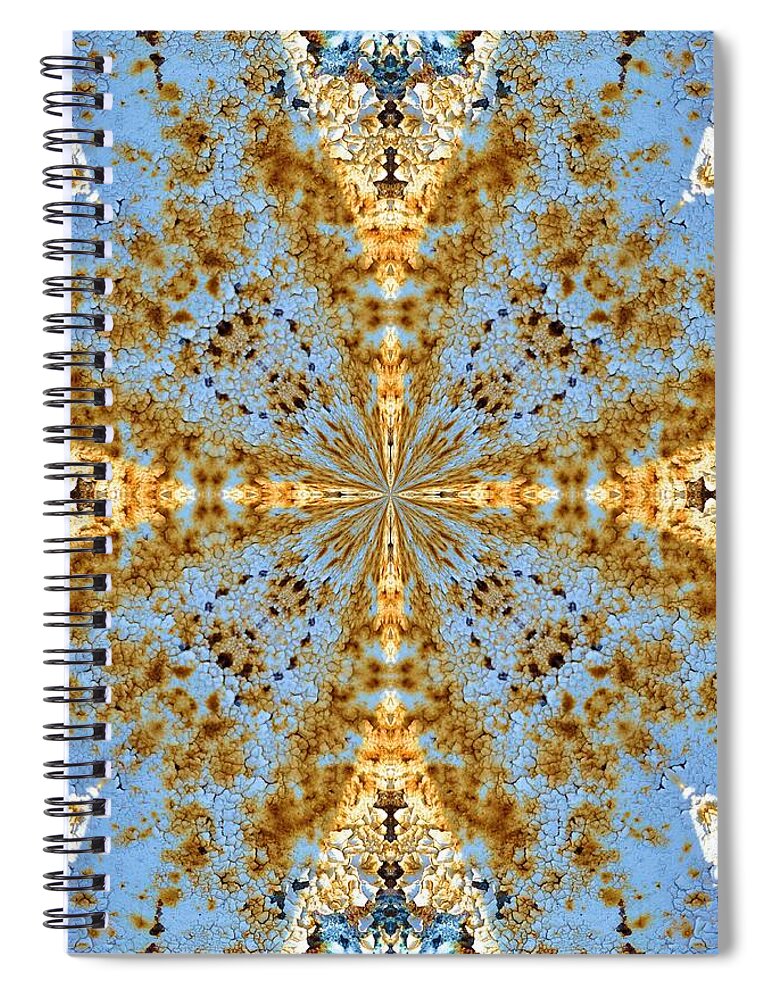 Kaleidoscope Spiral Notebook featuring the photograph K 106 by Jan Amiss Photography