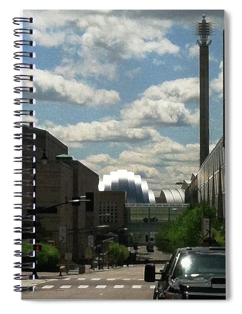 Landscape Spiral Notebook featuring the photograph Kansas City Arts Centers by Steve Karol