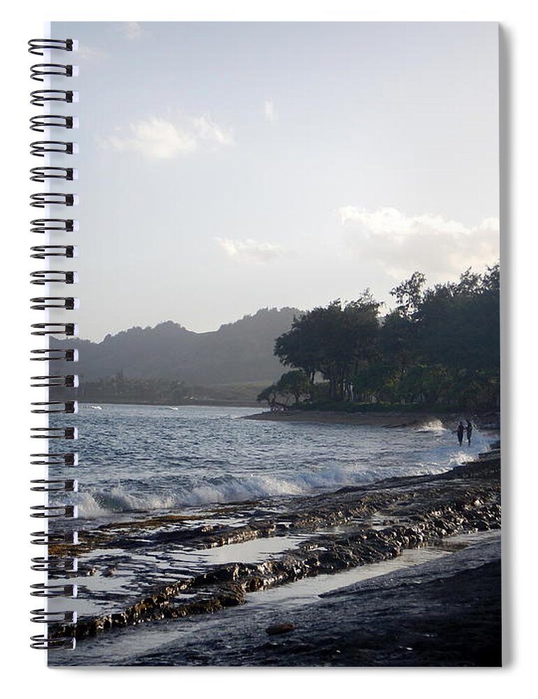 Kauai Spiral Notebook featuring the photograph Kauai Kapa'a Coast 1 by Amy Fose