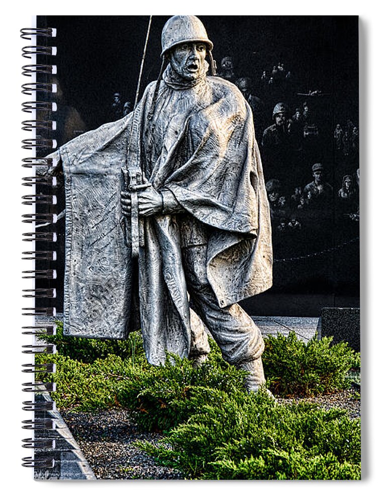 Soldier Spiral Notebook featuring the photograph Keep Going...For Them by Christopher Holmes