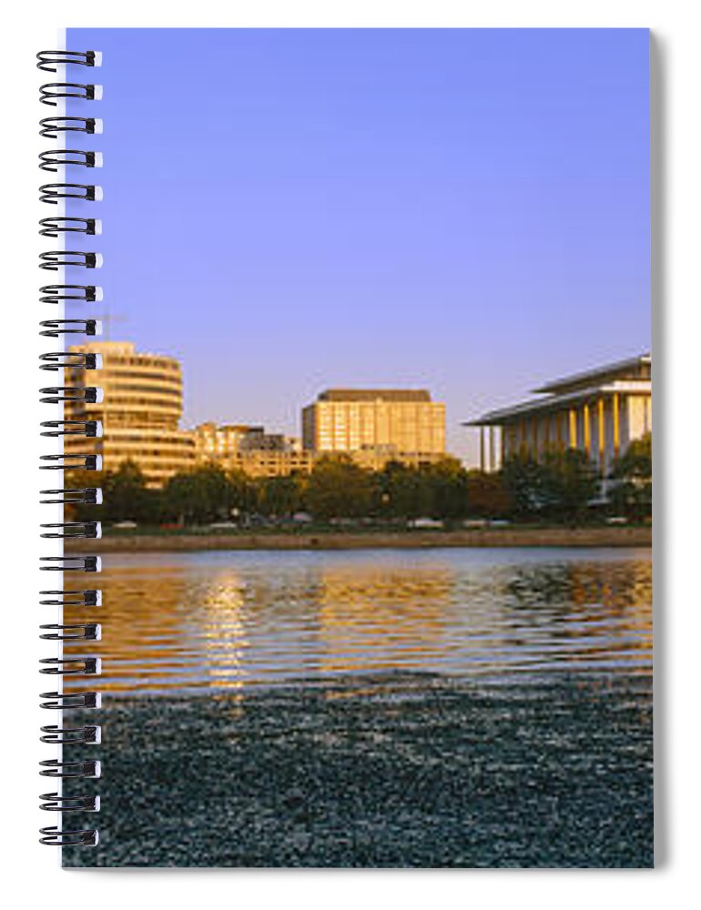 Photography Spiral Notebook featuring the photograph Kennedy Center And Watergate Hotel by Panoramic Images