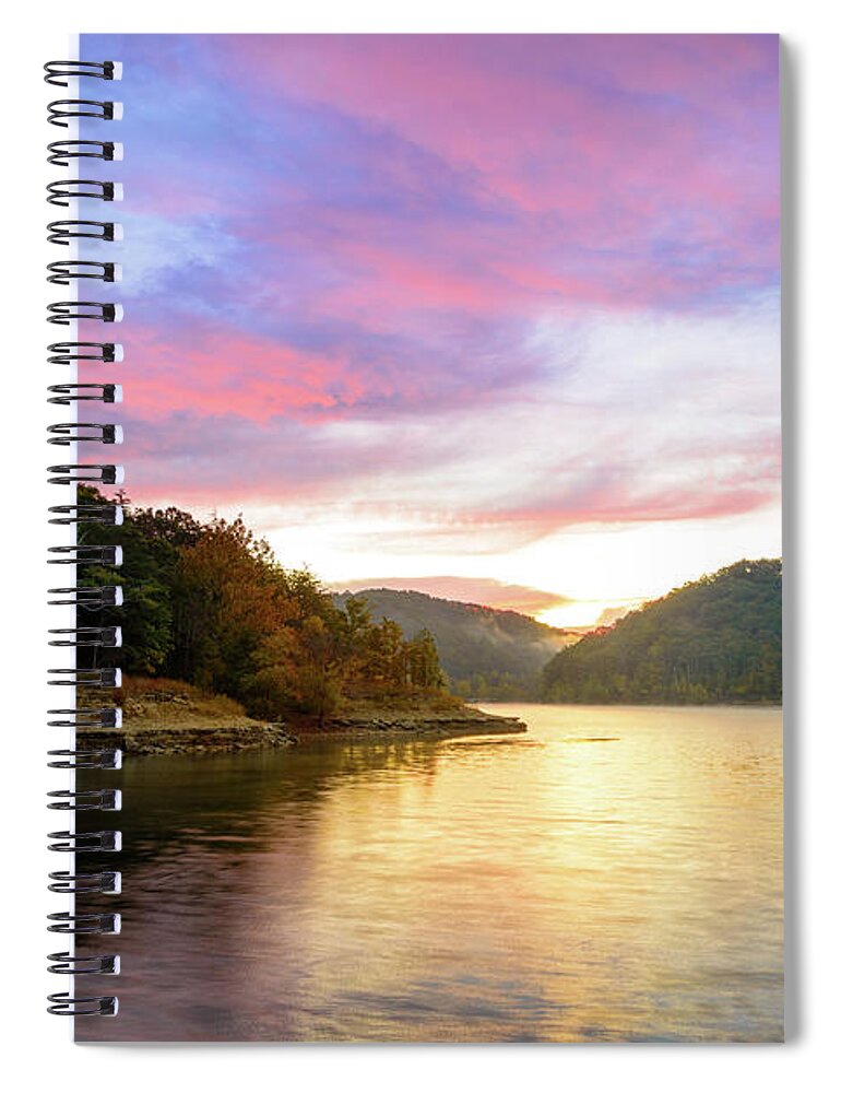 Fall Spiral Notebook featuring the photograph Kentucky Gold by Michael Scott