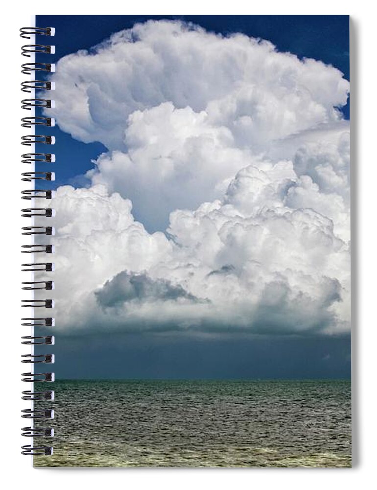 Cloudscape Spiral Notebook featuring the photograph Key West Clouds by Bob Slitzan