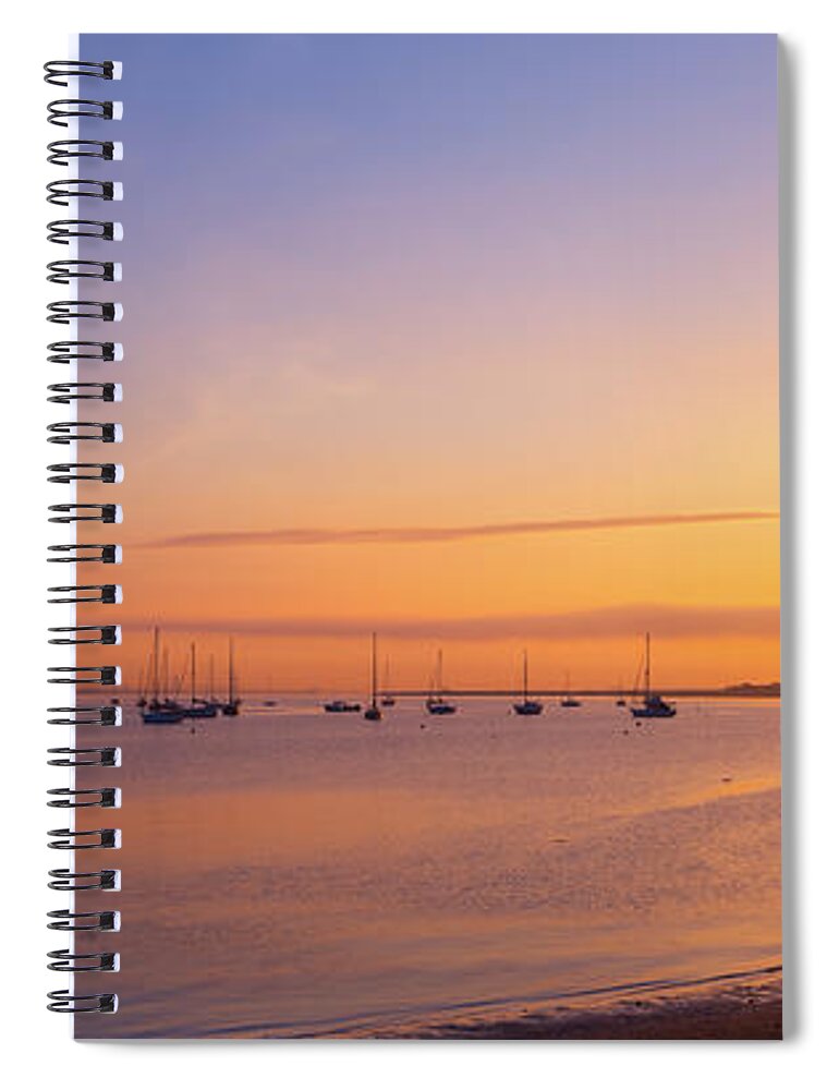Keyport Spiral Notebook featuring the photograph Keyport Harbor Sunrise by Michael Ver Sprill