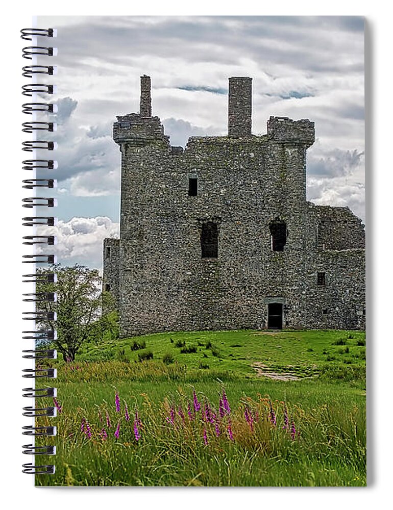 Kilchurn Castle Spiral Notebook featuring the photograph Kilchurn Castle by Deborah Penland