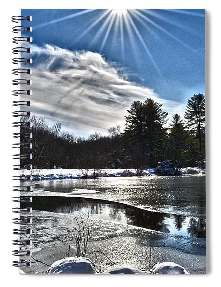 Winter Spiral Notebook featuring the photograph Kindred by Dani McEvoy