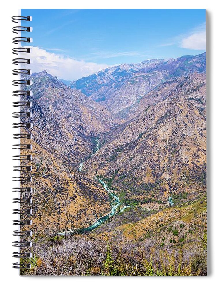 King's Canyon National Park Michael Tidwell Landscape Spiral Notebook featuring the photograph King's Canyon by Michael Tidwell