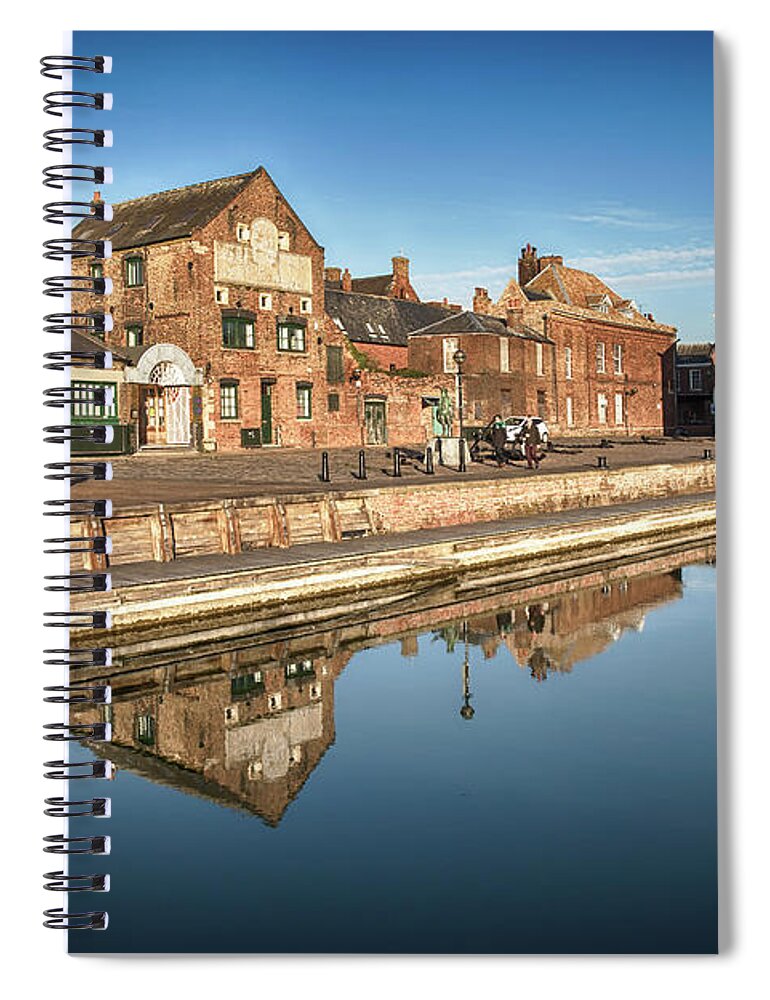 Kings Lynn Spiral Notebook featuring the photograph Kings Lynn Purfleet Quay in Norfolk by Simon Bratt