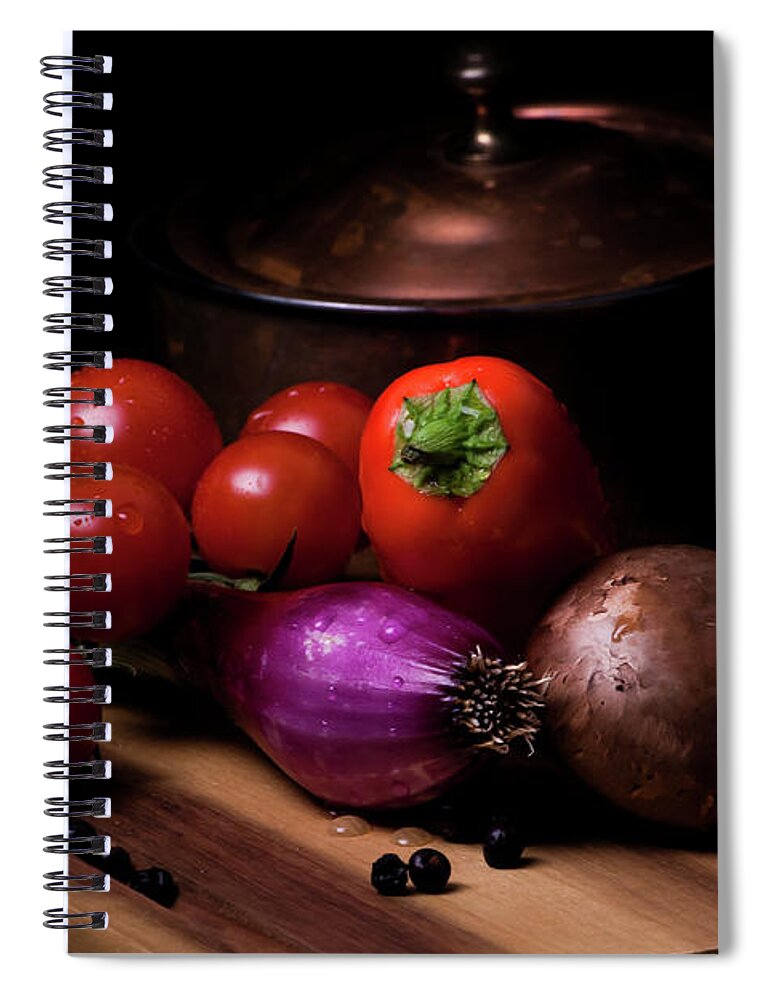 Vegetable Spiral Notebook featuring the photograph Kitchen 2 by Christine Sponchia