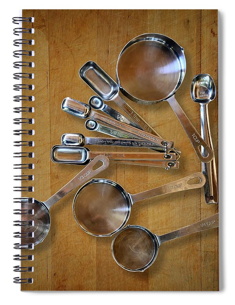 Kitchen Spiral Notebook featuring the photograph Kitchen Measures by Joe Bonita