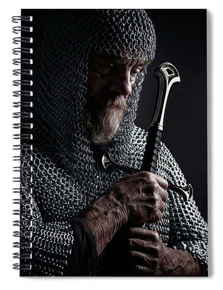Fotofoxes Spiral Notebook featuring the photograph Knight by Alexander Fedin
